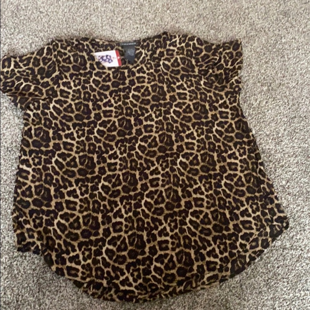 Women’s Chelsea and Theodore Leopard print blouse